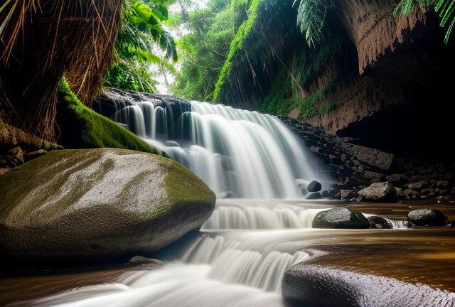 Boali Waterfalls: A stunning series of waterfalls on the Mbali River, located about 100 km from Bangui. The site is ideal for a day trip. Boali Waterfalls: A stunning series of waterfalls on the Mbali River, located about 100 km from Bangui. The site is ideal for a day trip.