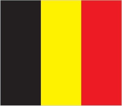 Belgium: three equal vertical bands of black (hoist side), yellow, and red; the vertical design was based on the flag of France; the colors are those of the arms of the duchy of Brabant (yellow lion with red claws and tongue on a black field) Belgium: three equal vertical bands of black (hoist side), yellow, and red; the vertical design was based on the flag of France; the colors are those of the arms of the duchy of Brabant (yellow lion with red claws and tongue on a black field)<br />