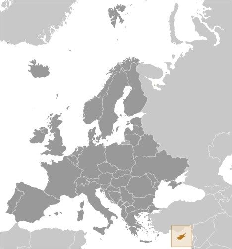 Cyprus: Middle East, island in the Mediterranean Sea, south of Turkey; note - Cyprus views itself as part of Europe; geopolitically, it can be classified as falling within Europe, the Middle East, or both Cyprus: Middle East, island in the Mediterranean Sea, south of Turkey; note - Cyprus views itself as part of Europe; geopolitically, it can be classified as falling within Europe, the Middle East, or both
