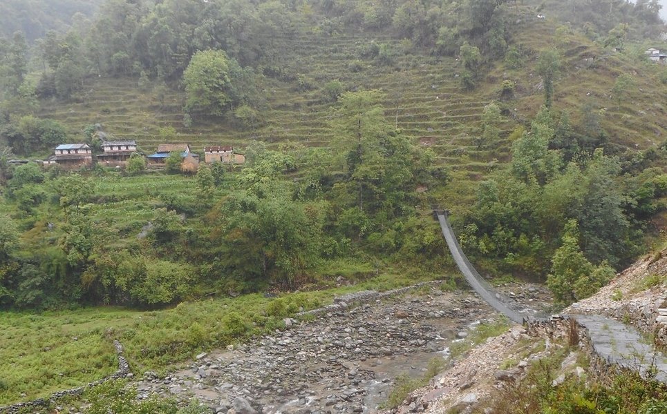 A view of a Nepali village in the Annapurna Conservation Area (ACA). Established in 1992, this first conservation area in Nepal is 7,629 sq km in extent and is the largest protected area in the country. The ACA contains the world’s deepest river gorge, Gandaki Gorge; one of the world’s largest rhododendron forests in Ghorepani; and Tilicho Lake in Manang, the world’s highest-altitude freshwater lake A view of a Nepali village in the Annapurna Conservation Area (ACA). Established in 1992, this first conservation area in Nepal is 7,629 sq km in extent and is the largest protected area in the country. The ACA contains the world’s deepest river gorge, Gandaki Gorge; one of the world’s largest rhododendron forests in Ghorepani; and Tilicho Lake in Manang, the world’s highest-altitude freshwater lake