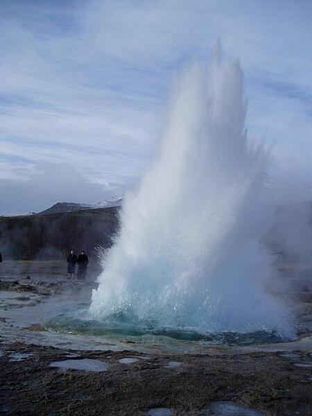 An eruption of the geyser Strokkur An eruption of the geyser Strokkur