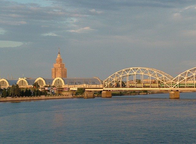 Latvia, Riga, Daugava Latvia, Riga, Daugava