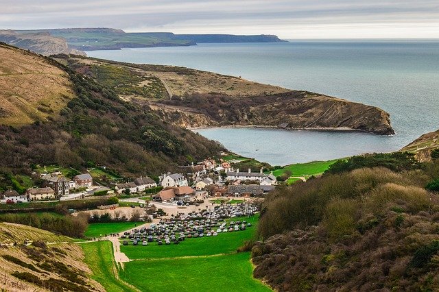 Lulworth cove, Landscape, Village Lulworth cove, Landscape, Village