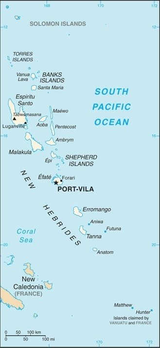 Vanuatu: Vanuatu map showing the major islands that make up this archipelago in the South Pacific Ocean. Vanuatu: Vanuatu map showing the major islands that make up this archipelago in the South Pacific Ocean.