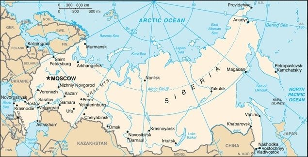 Russia: Russia map showing major cities as well as the many bordering countries and neighboring seas. Russia: Russia map showing major cities as well as the many bordering countries and neighboring seas.