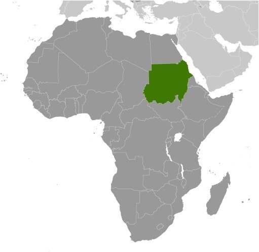 Sudan: north-eastern Africa, bordering the Red Sea, between Egypt and Eritrea Sudan: north-eastern Africa, bordering the Red Sea, between Egypt and Eritrea