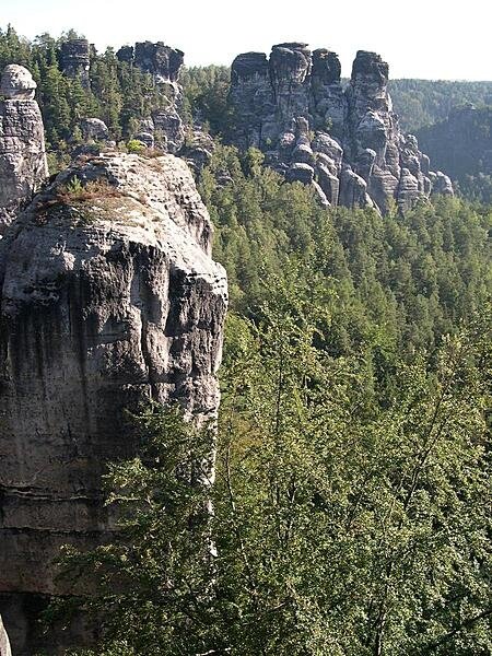 Some good climbing peaks in Saxon Switzerland State Park in Germany Some good climbing peaks in Saxon Switzerland State Park in Germany