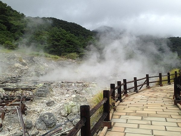 Some of the boiling hot springs on the Shimabara Peninsula in Nagasaki prefecture, Kyushu Some of the boiling hot springs on the Shimabara Peninsula in Nagasaki prefecture, Kyushu