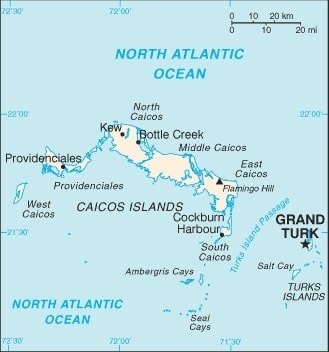Turks and Caicos Islands: Turks and Caicos Islands map showing the major islands that make up this UK territory in the North Atlantic Ocean. Turks and Caicos Islands: Turks and Caicos Islands map showing the major islands that make up this UK territory in the North Atlantic Ocean.