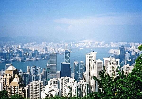 View of the Hong Kong skyline from Victoria Peak View of the Hong Kong skyline from Victoria Peak