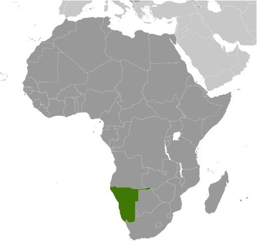 Namibia: Southern Africa, bordering the South Atlantic Ocean, between Angola and South Africa Namibia: Southern Africa, bordering the South Atlantic Ocean, between Angola and South Africa