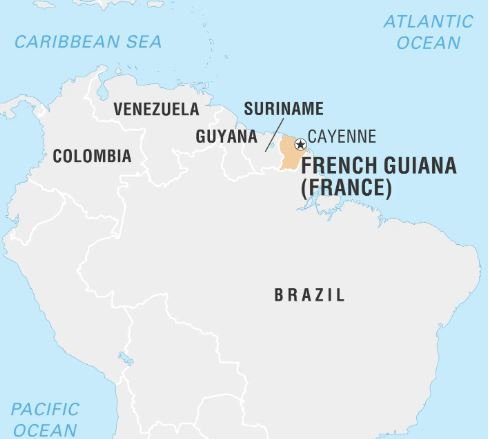 French Guiana location French Guiana location