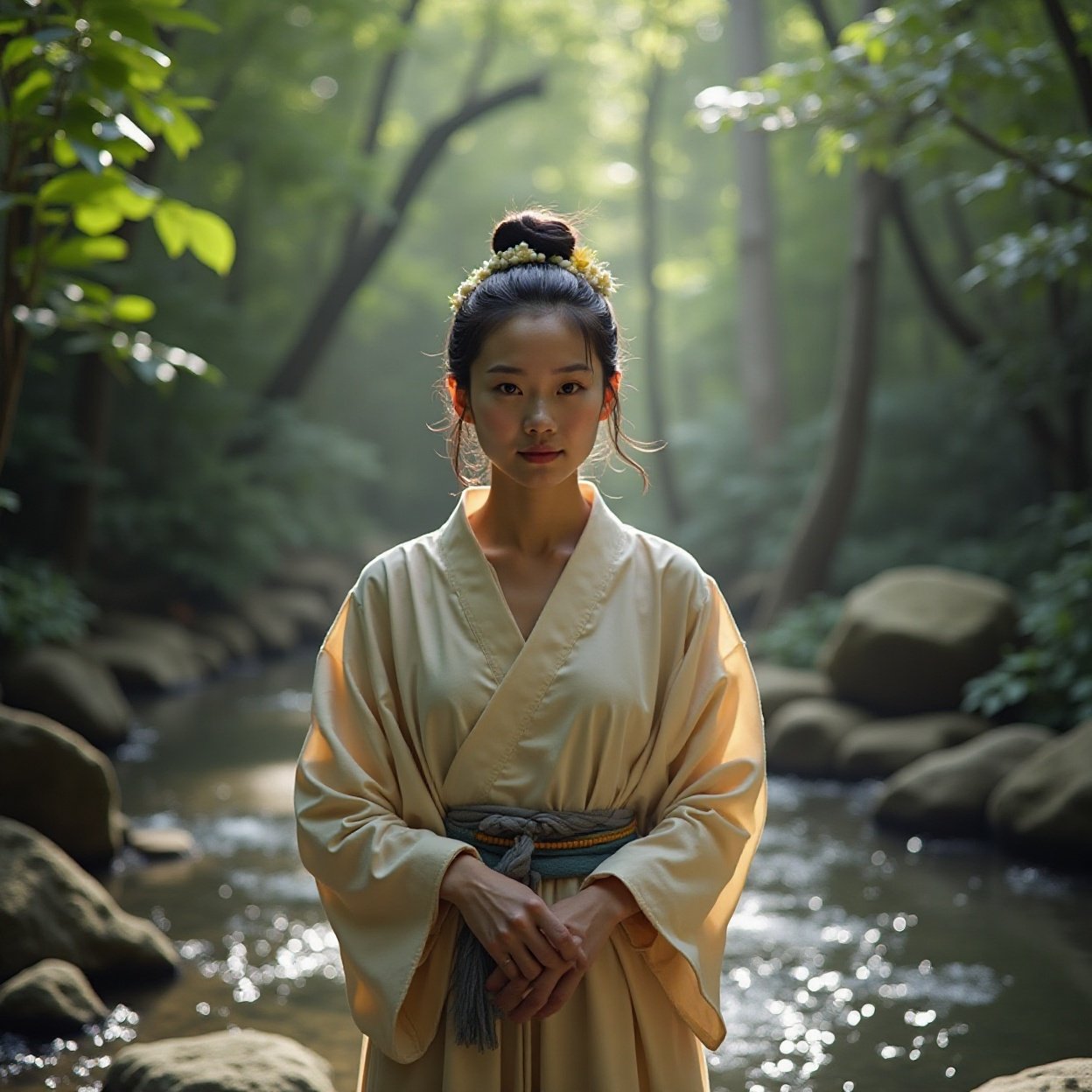 Beautiful Chinese woman in Japan – Shinrin-yoku (forest bathing) tradition Beautiful Chinese woman in Japan – Shinrin-yoku (forest bathing) tradition