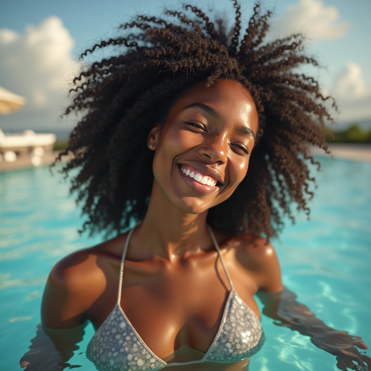 beautiful sexy smiling black woman thalassotherapy beautiful sexy smiling black woman thalassotherapy